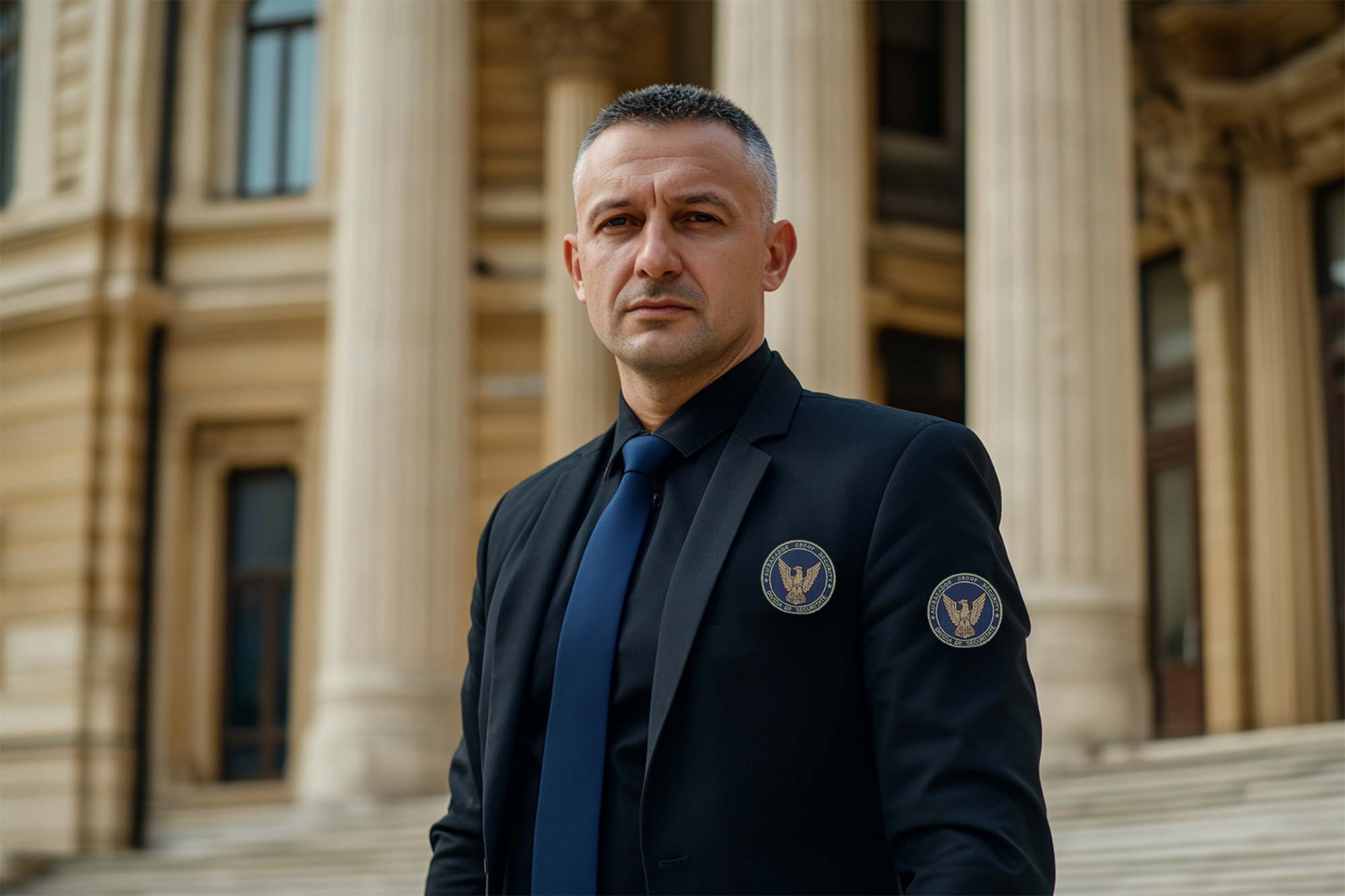 ambasador group security Companie de pază instituții publice Pază umană profesională Agenți de pază autorizați Servicii de securitate pentru instituții Pază profesională 24/7 23